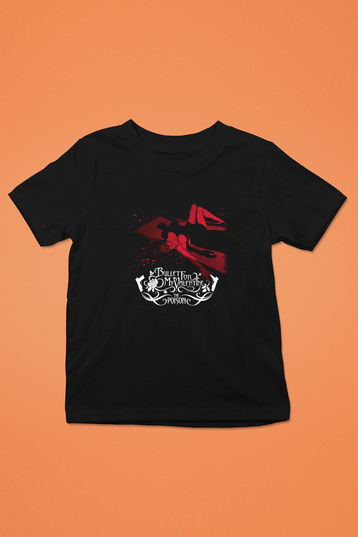 Bullet for My Valentine Baskılı Siyah Unisex Çocuk Tişört