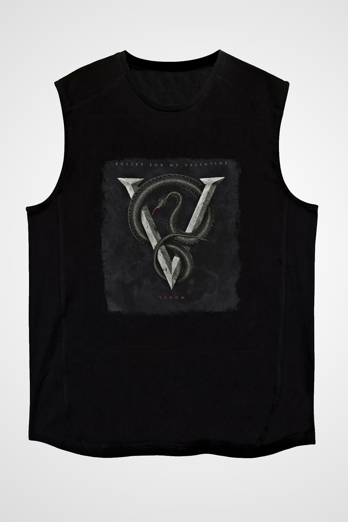 Bullet for My Valentine Baskılı Unisex Siyah Kolsuz Tişört