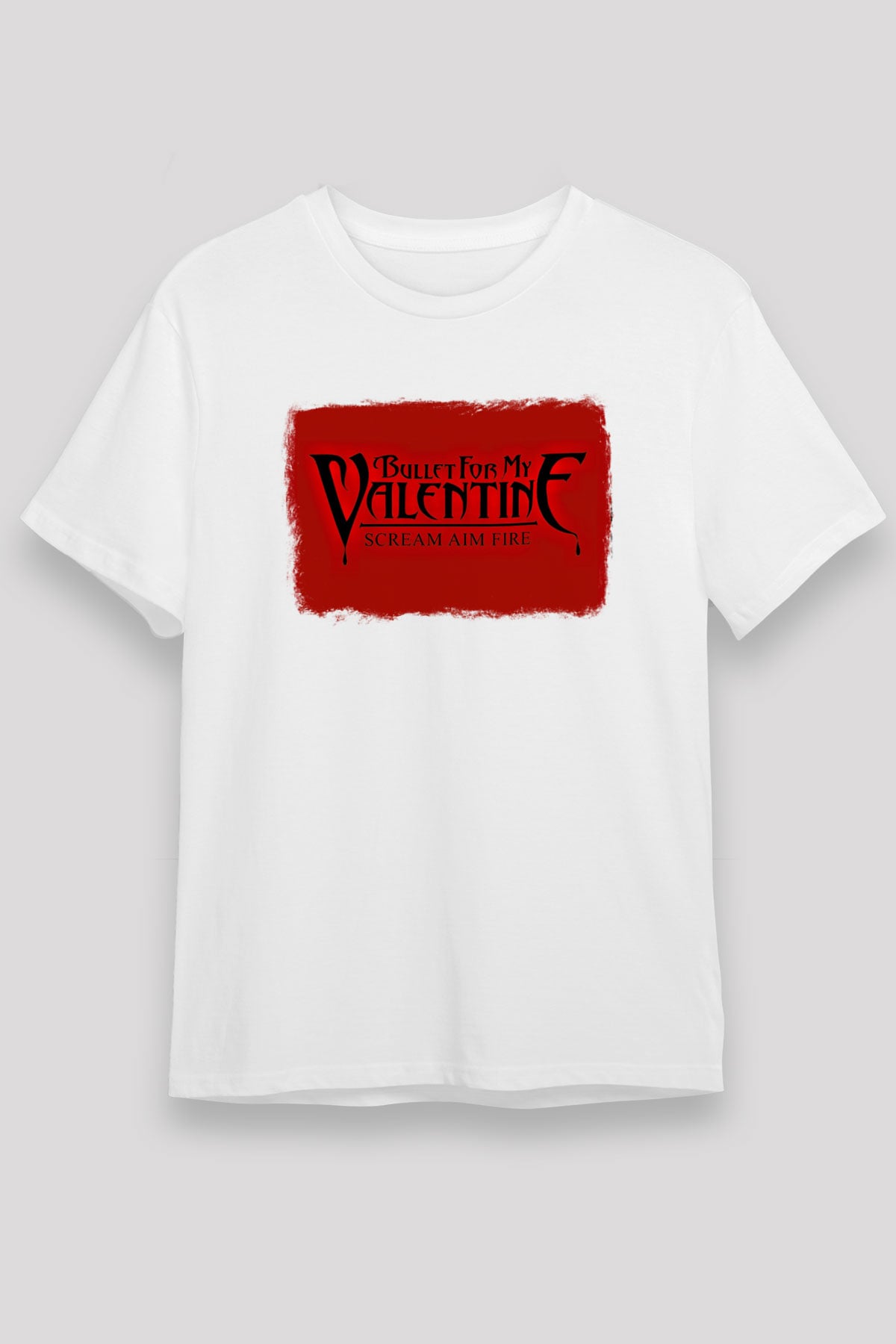 Bullet for My Valentine Baskılı Unisex Beyaz Tişört