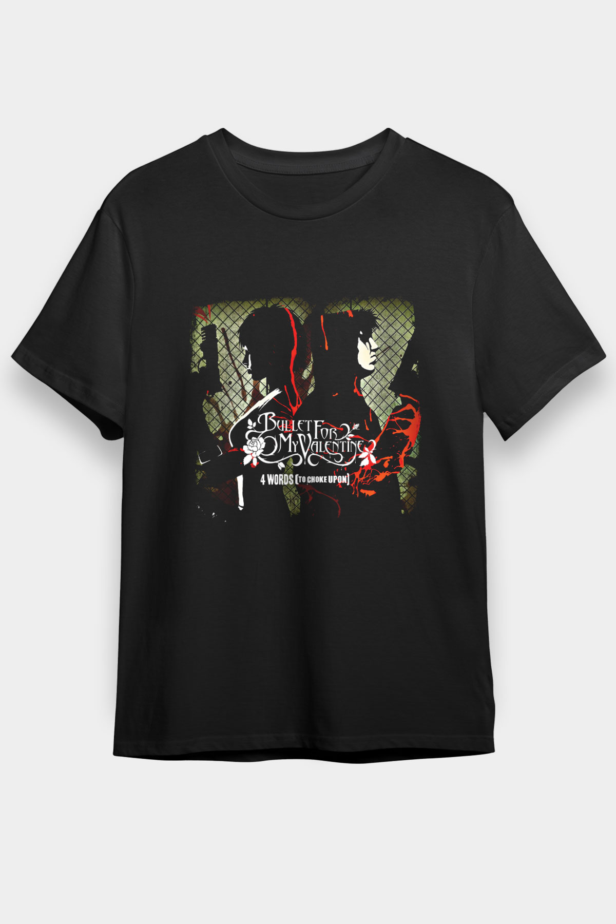 Bullet for My Valentine Baskılı Unisex Siyah Tişört