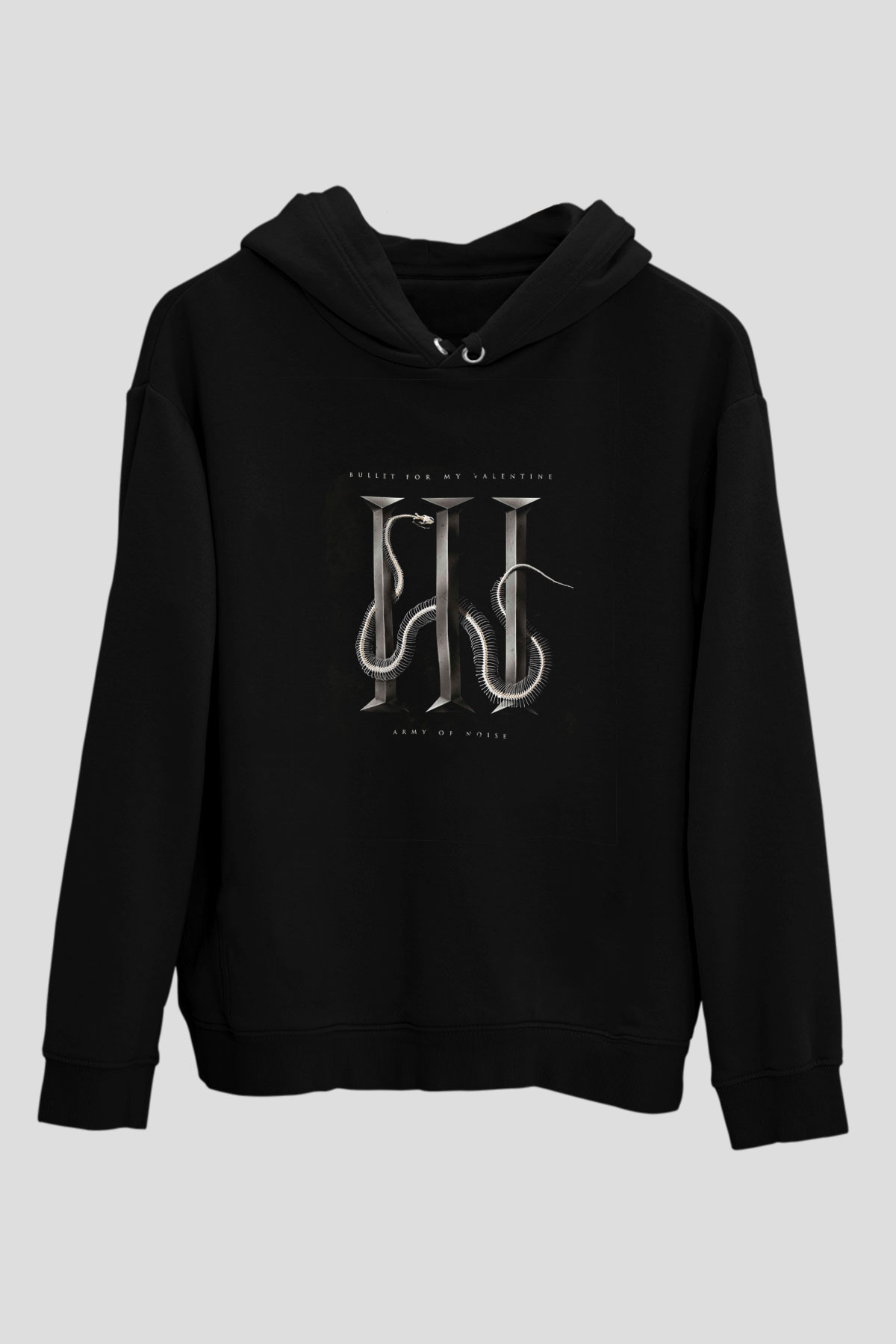 Bullet for My Valentine Baskılı Unisex Siyah Hoodie