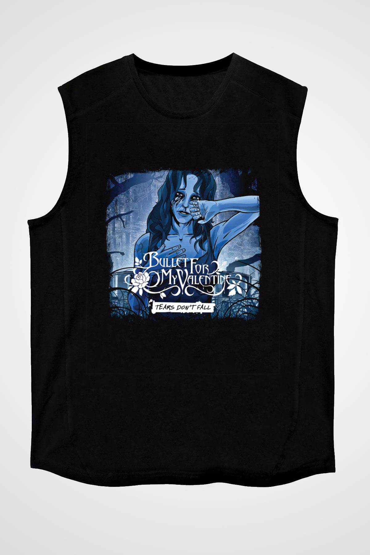 Bullet for My Valentine Baskılı Unisex Siyah Kolsuz Tişört