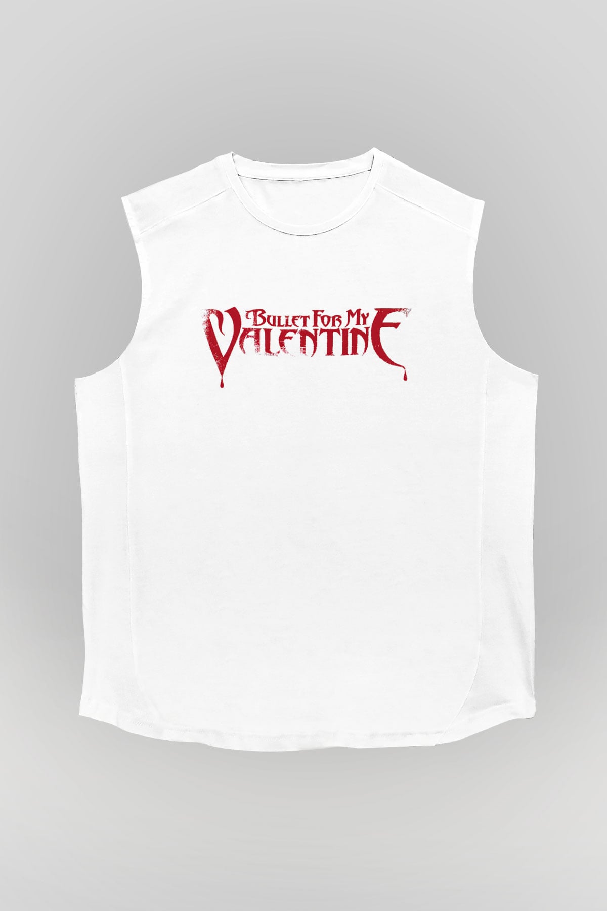 Bullet for My Valentine Beyaz Unisex Kolsuz Tişört