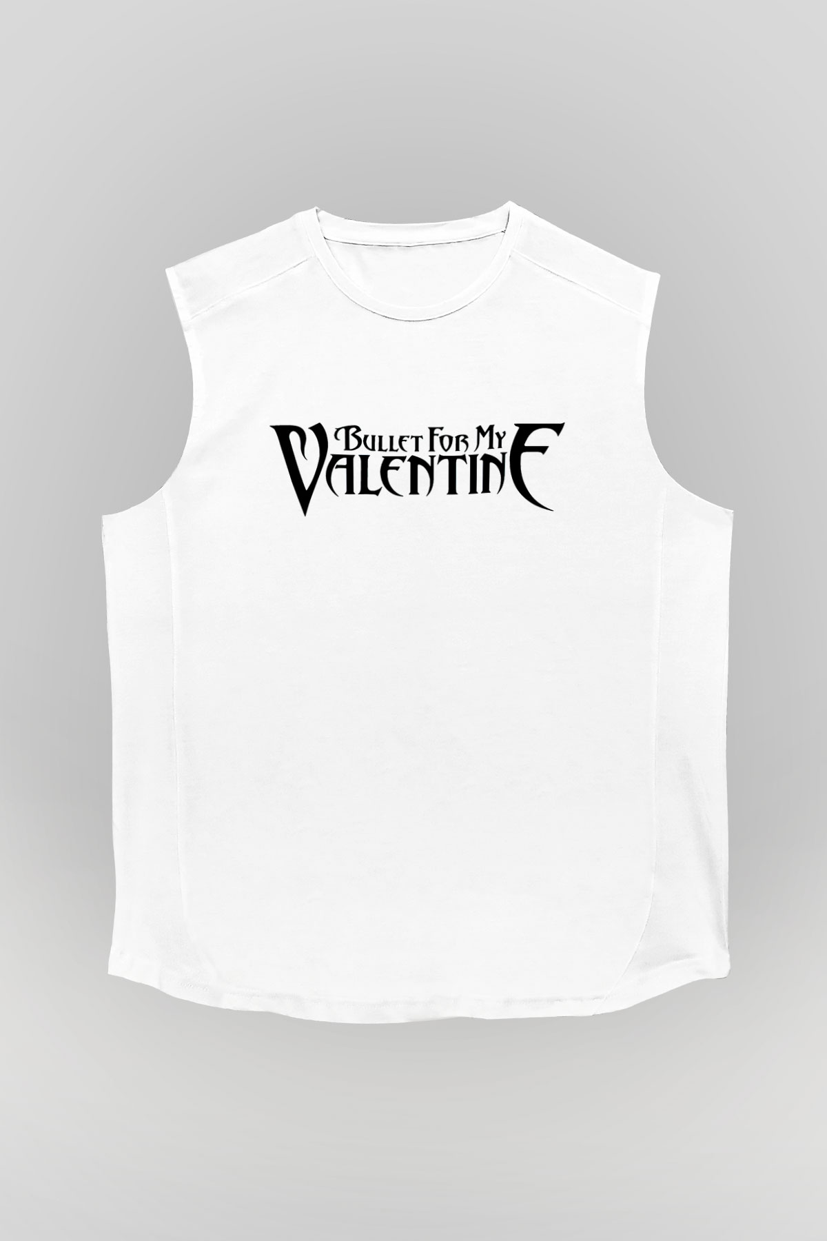Bullet for My Valentine Beyaz Unisex Kolsuz Tişört