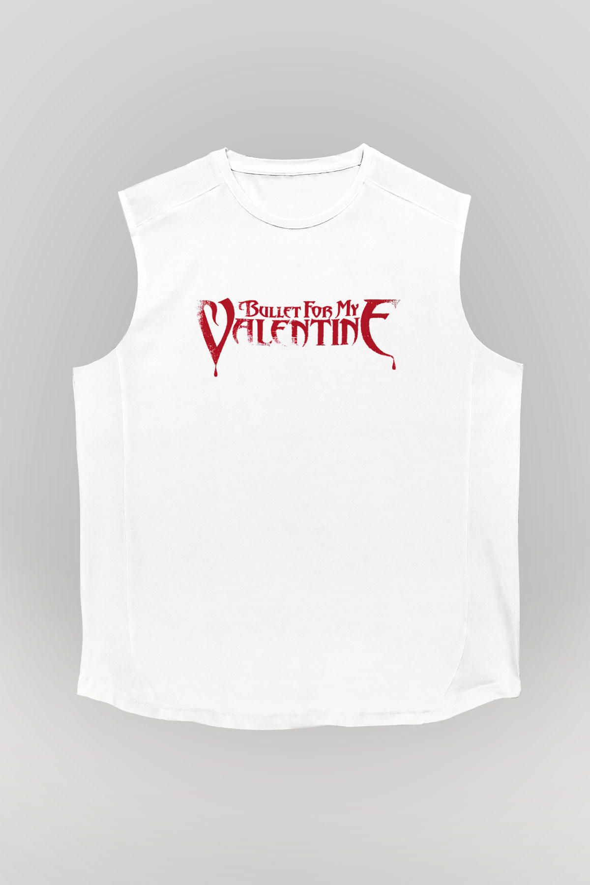 Bullet for My Valentine Beyaz Unisex Kolsuz Tişört