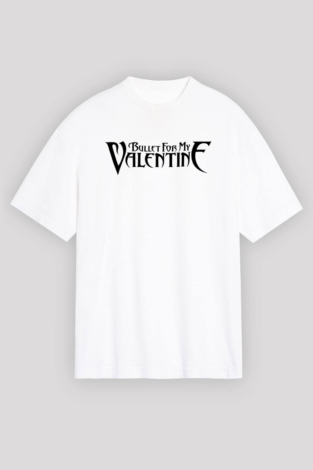 Bullet for My Valentine Beyaz Unisex Oversize Tişört T-Shirt