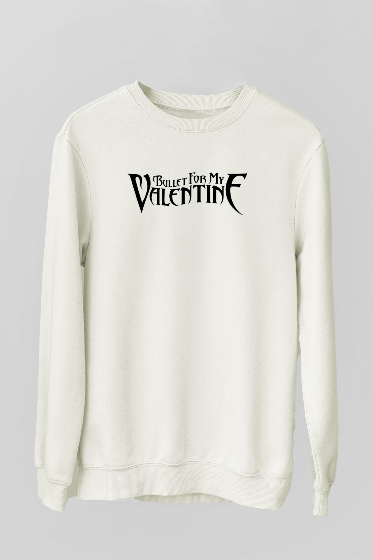 Bullet for My Valentine Beyaz Unisex Sweatshirt