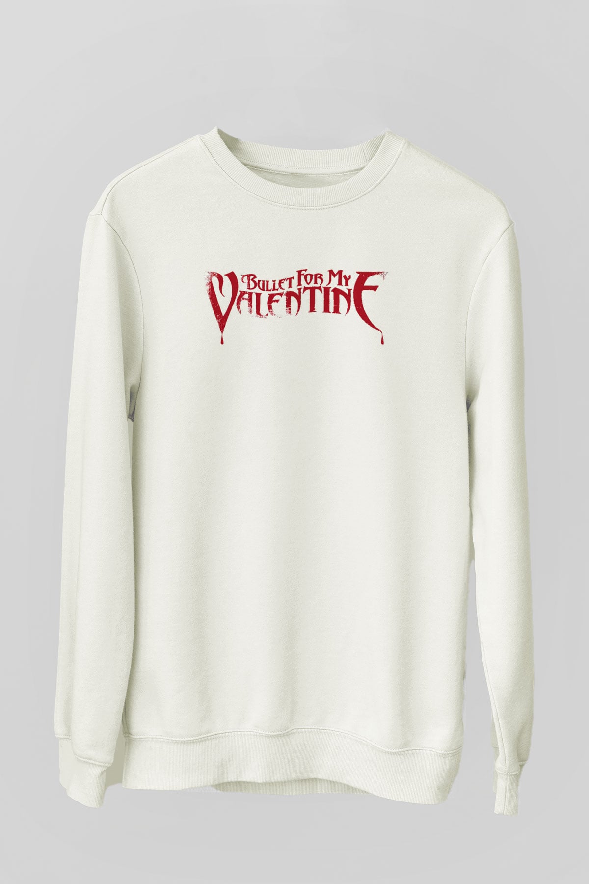 Bullet for My Valentine Beyaz Unisex Sweatshirt