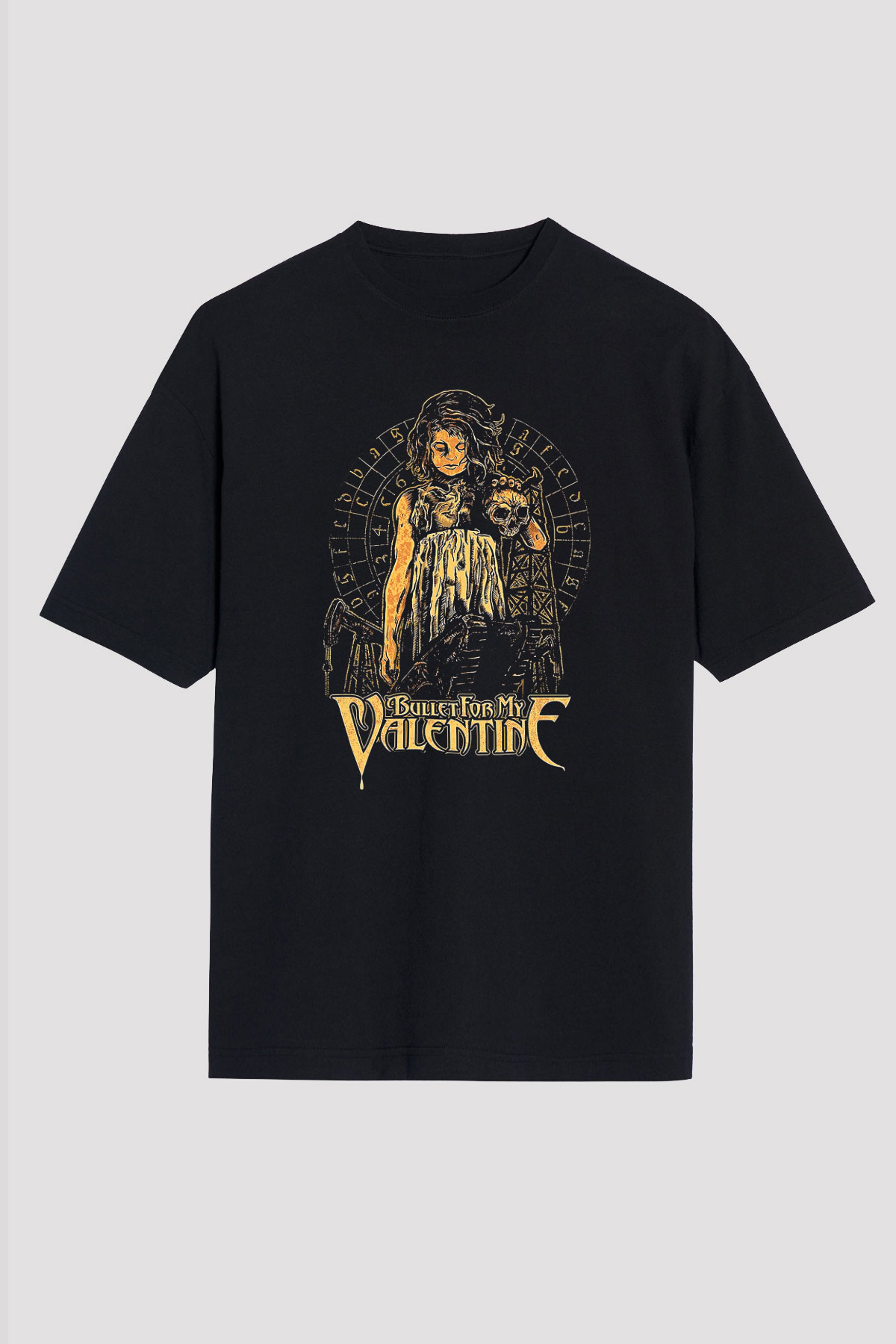 Bullet for My Valentine Siyah Unisex Oversize Tişört T-Shirt