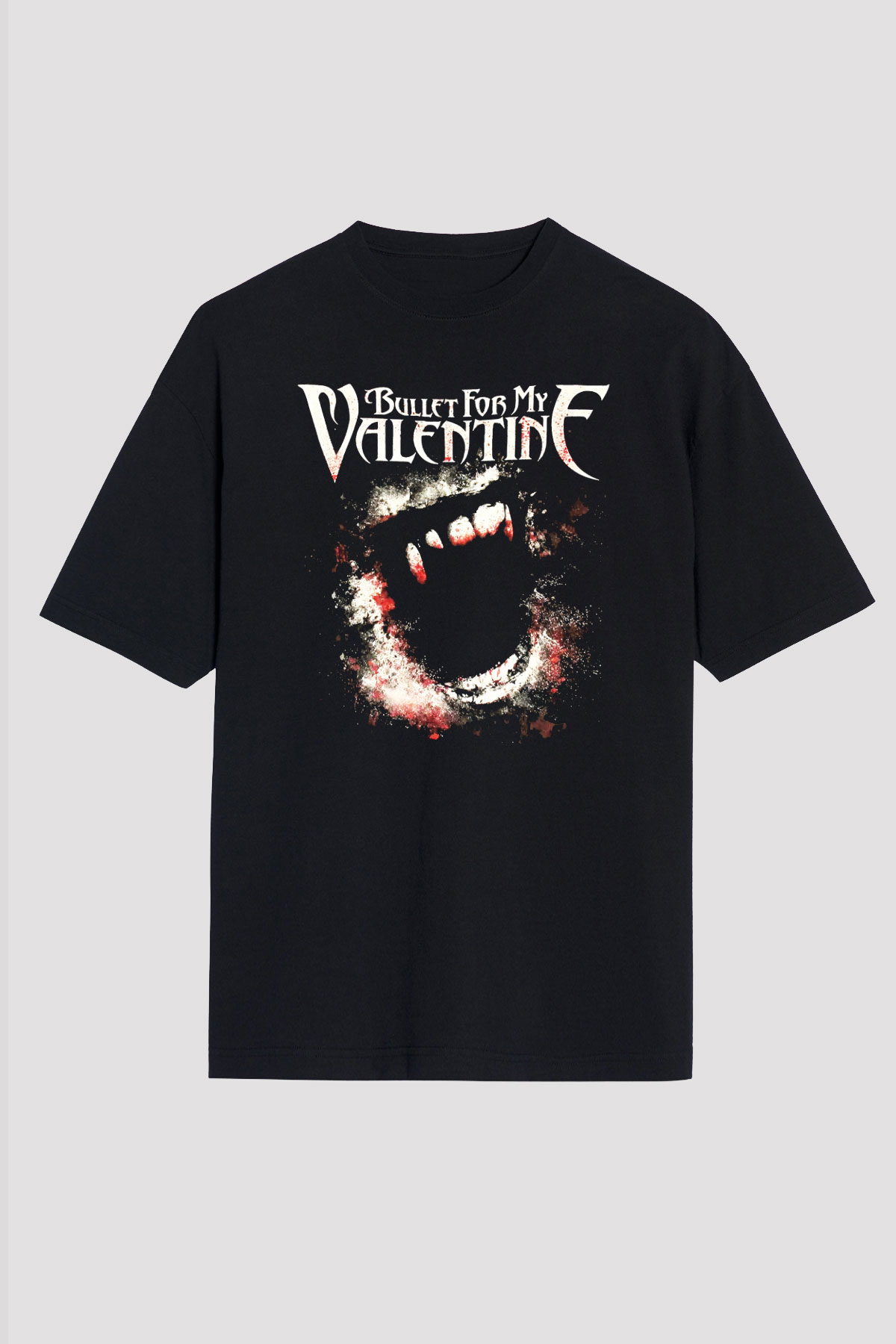 Bullet for My Valentine Siyah Unisex Oversize Tişört T-Shirt
