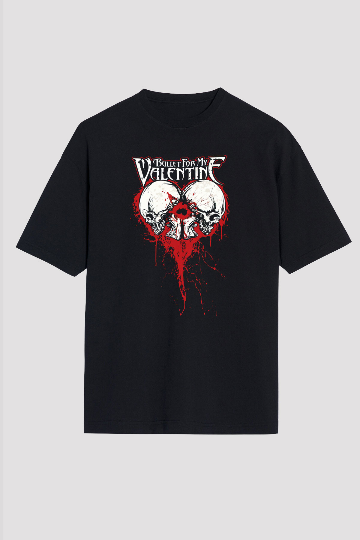 Bullet for My Valentine Siyah Unisex Oversize Tişört T-Shirt