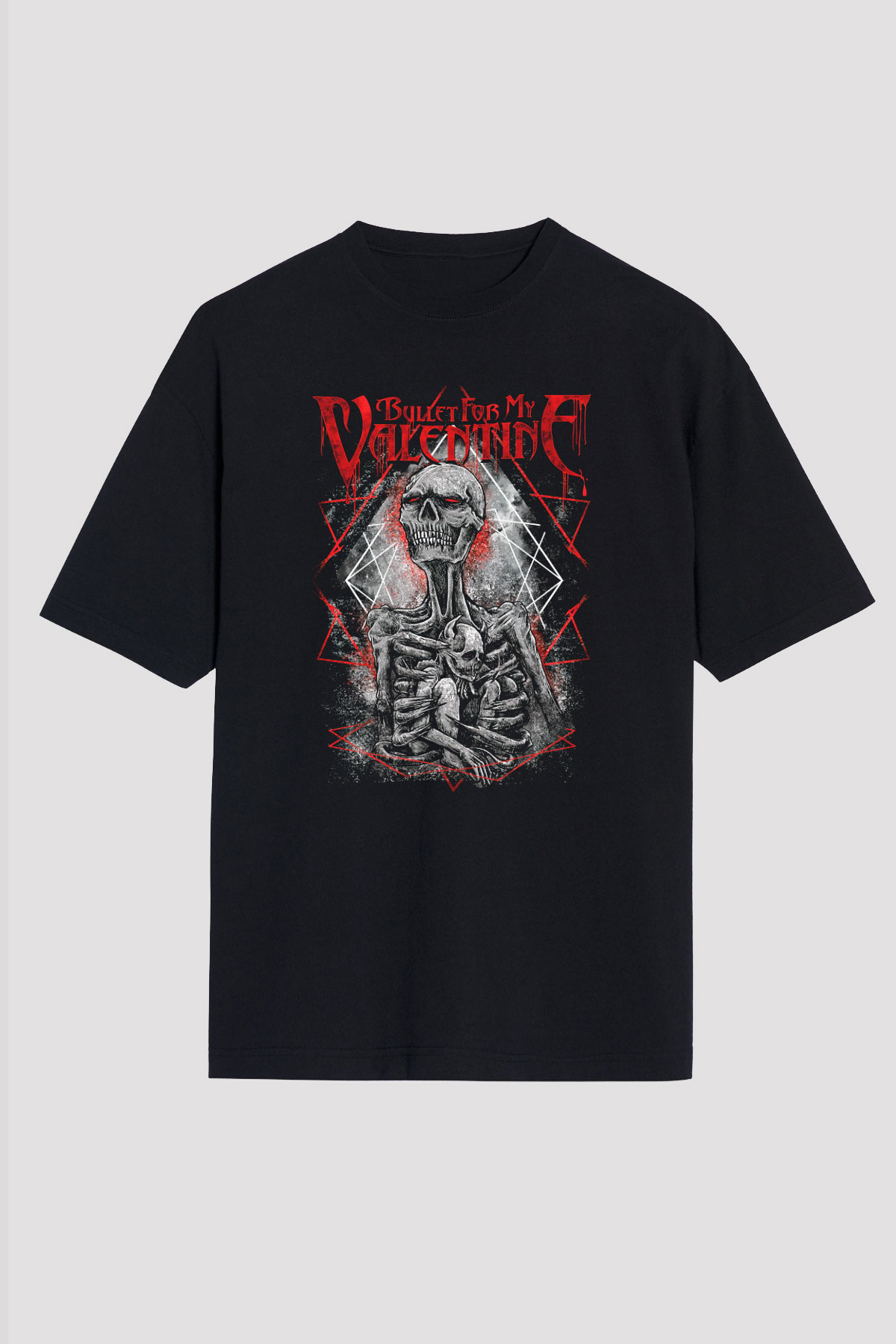 Bullet for My Valentine Siyah Unisex Oversize Tişört T-Shirt