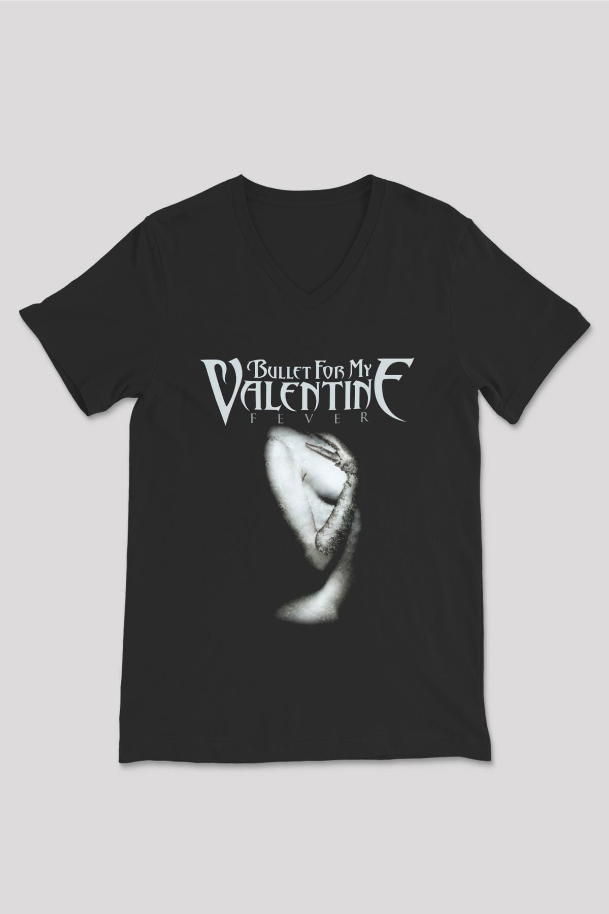 Bullet for My Valentine Siyah Unisex V Yaka Tişört T-Shirt