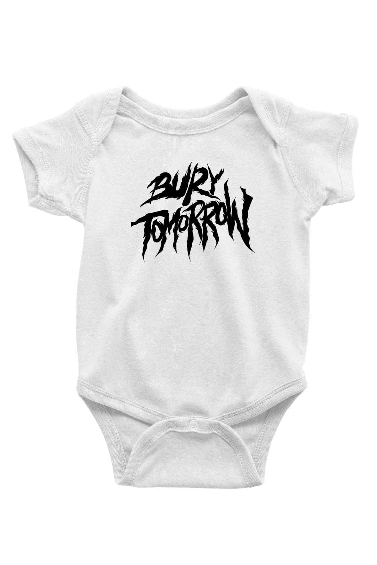 Bury Tomorrow Baskılı Beyaz Unisex Bebek Body - Zıbın