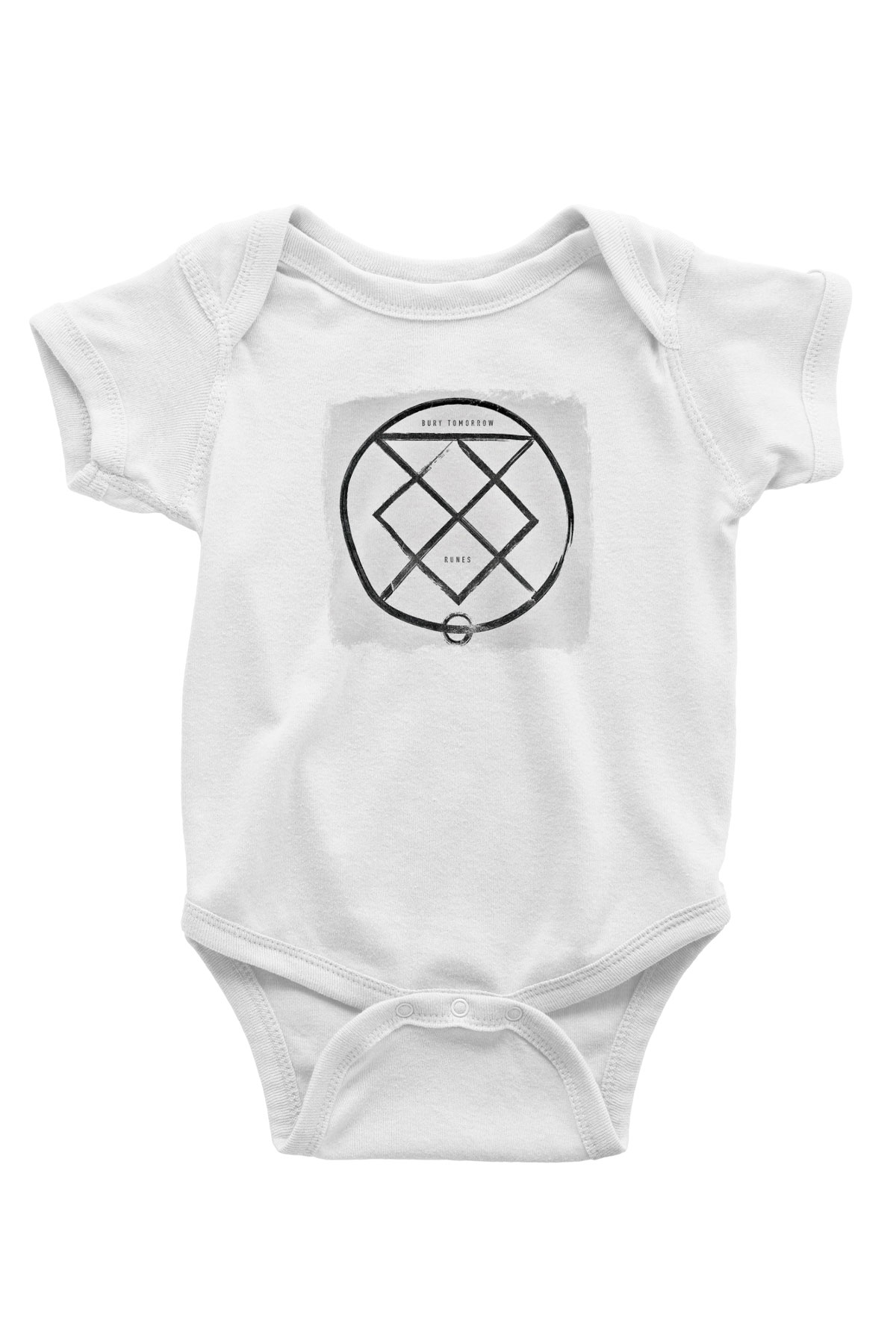 Bury Tomorrow Baskılı Unisex Beyaz Bebek Body - Zıbın
