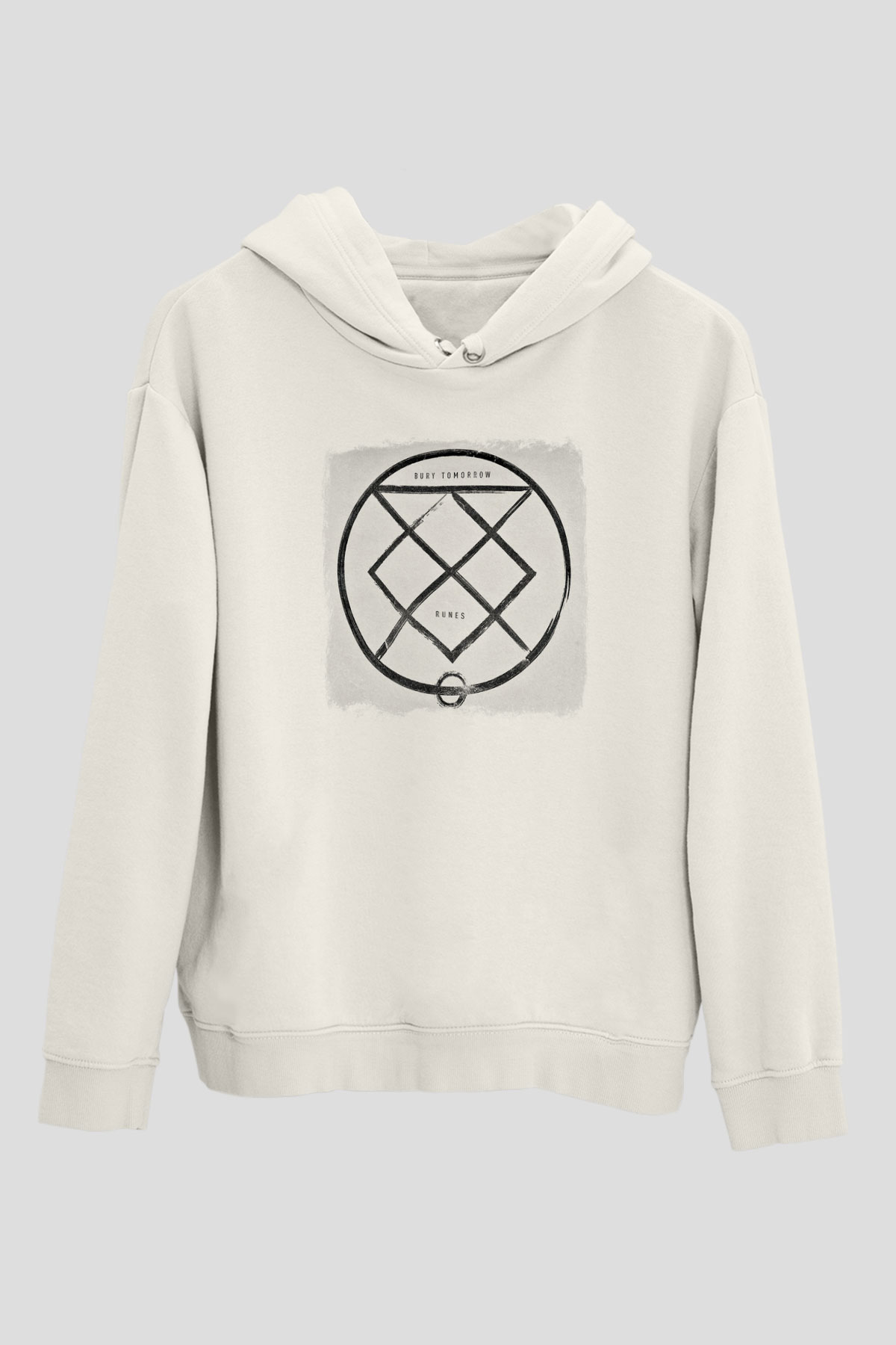 Bury Tomorrow Baskılı Unisex Beyaz Hoodie