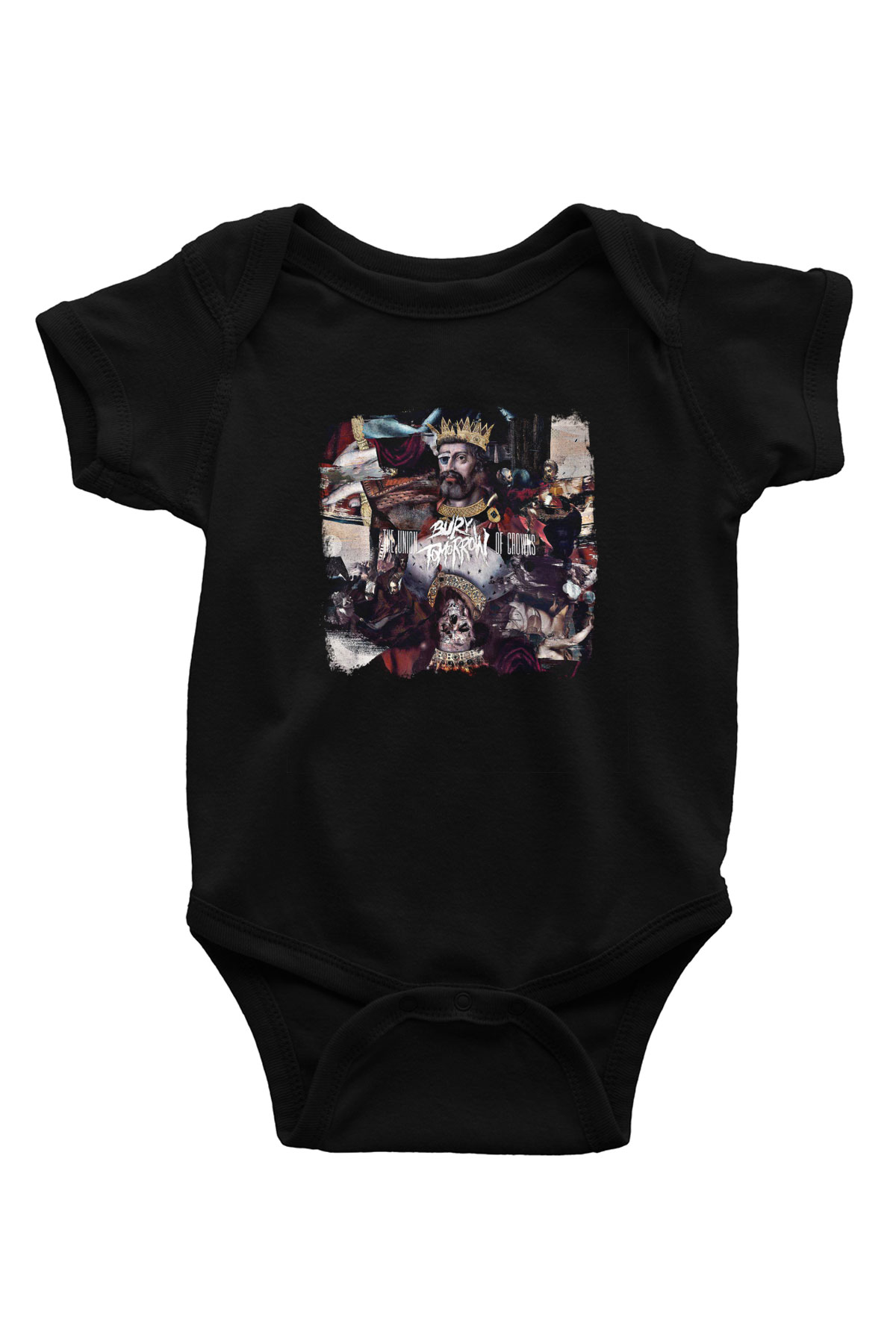 Bury Tomorrow Baskılı Unisex Siyah Bebek Body - Zıbın
