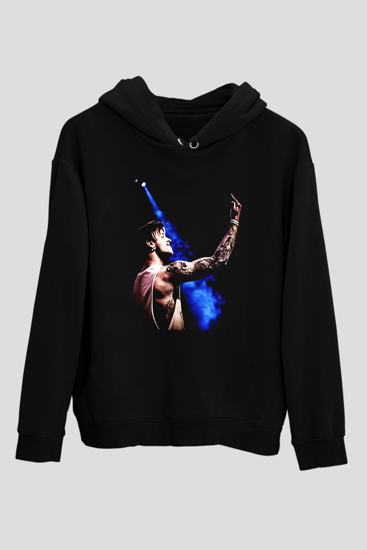 Bury Tomorrow Baskılı Unisex Siyah Kapüşonlu Sweatshirt