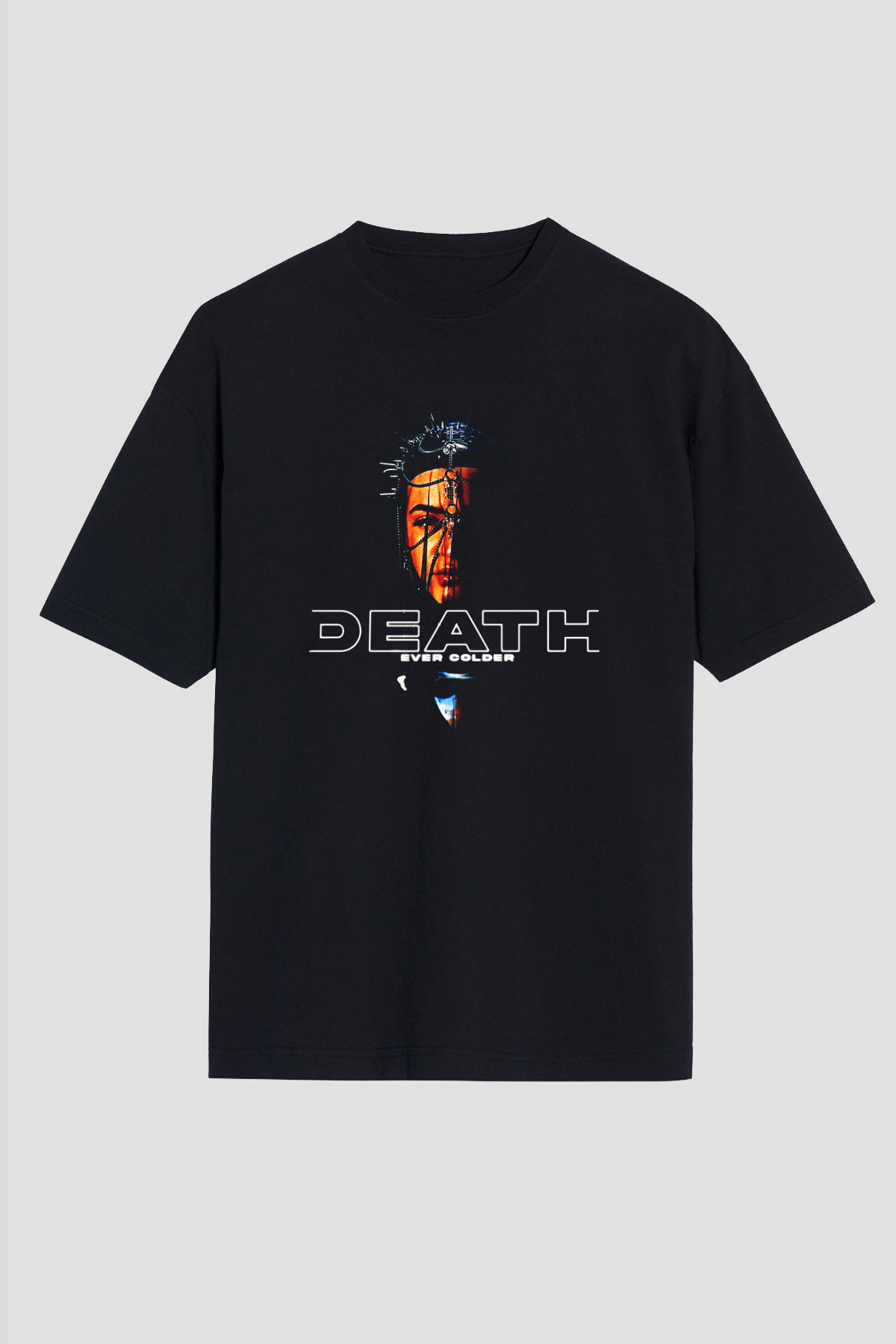 Bury Tomorrow Baskılı Unisex Siyah Oversize Tişört - Tshirt