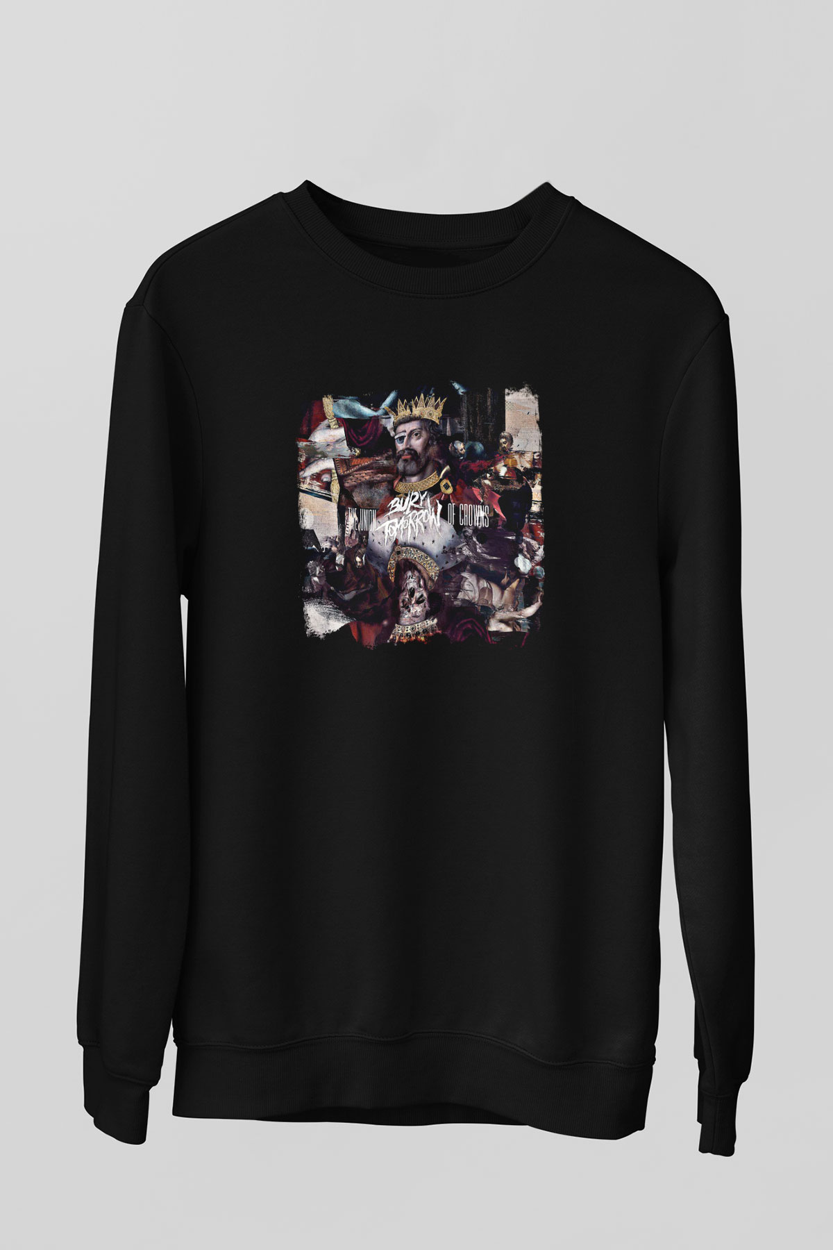 Bury Tomorrow Baskılı Unisex Siyah Sweatshirt