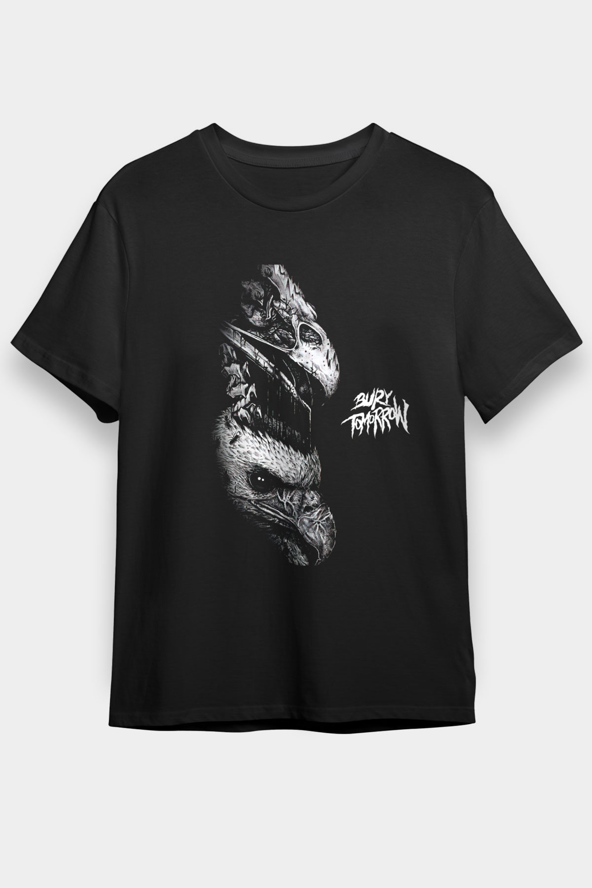 Bury Tomorrow Baskılı Unisex Siyah Tişört - Tshirt