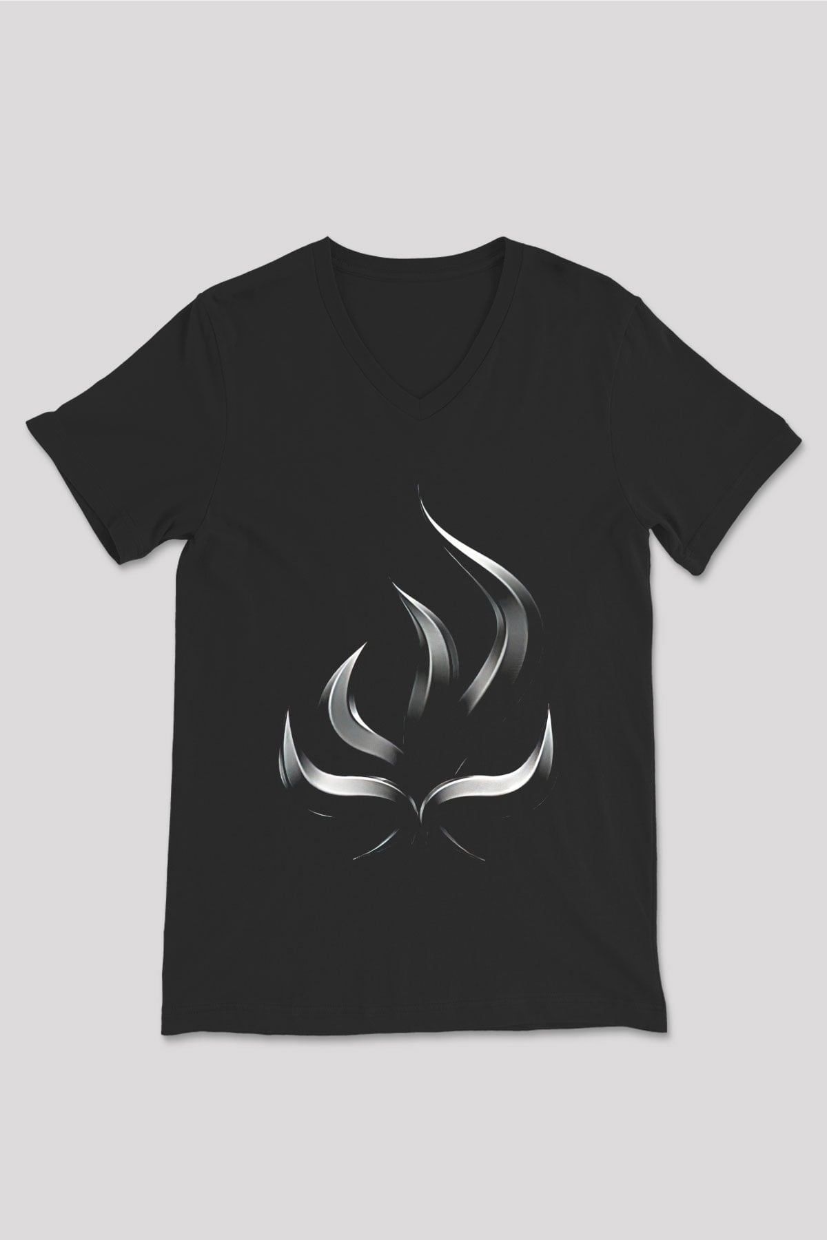 Bury Tomorrow Baskılı Unisex Siyah V Yaka Tişört - Tshirt