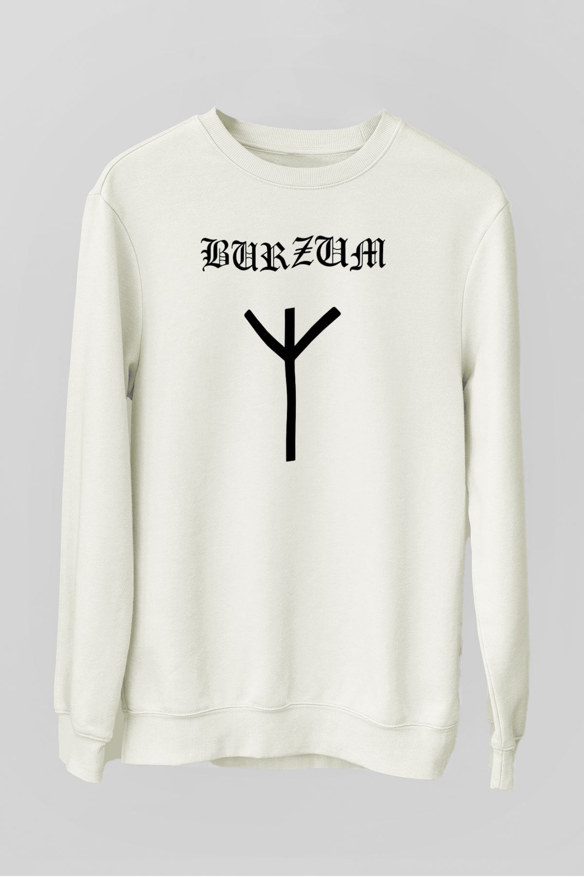 Burzum Beyaz Unisex Sweatshirt