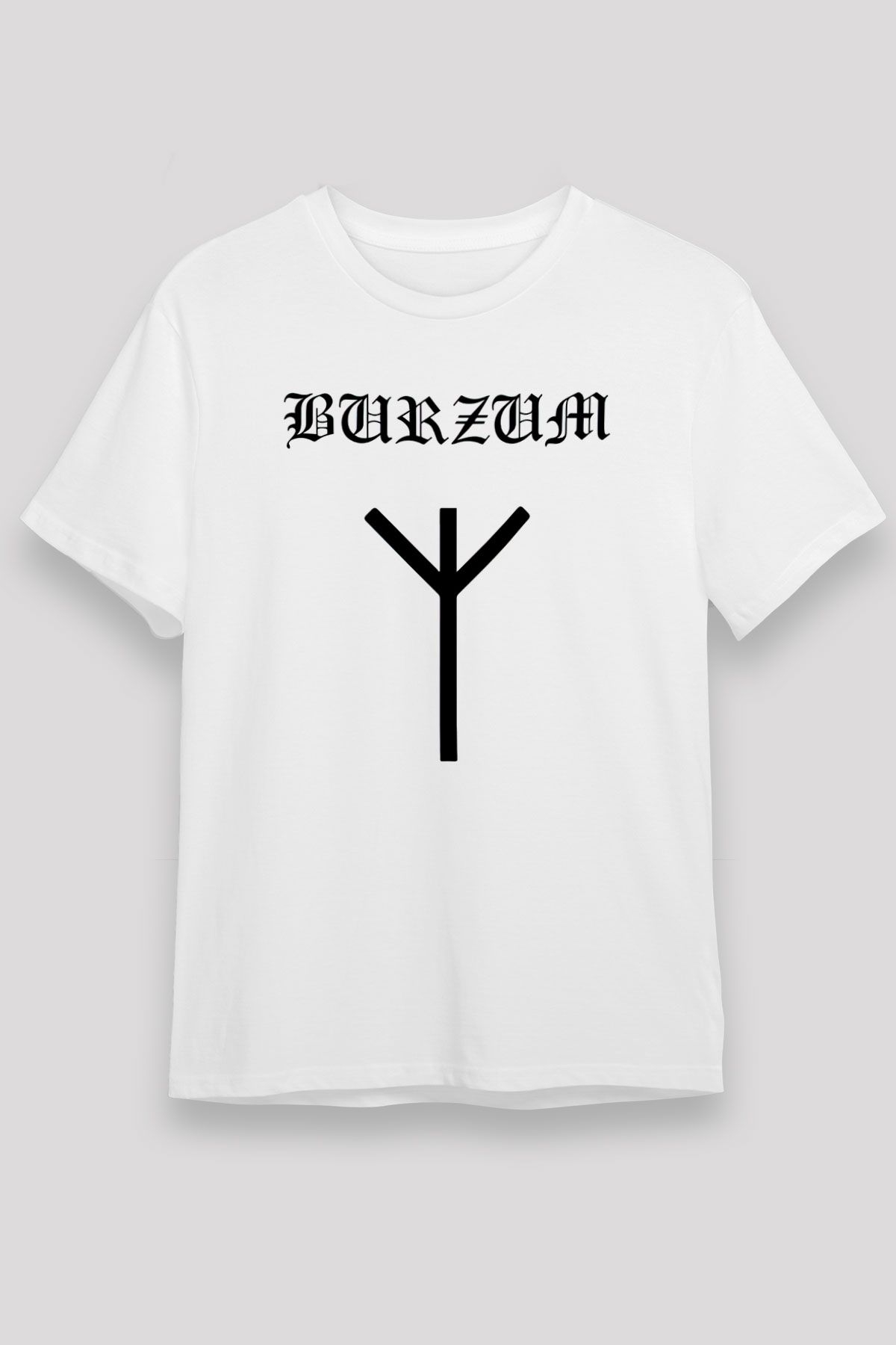 Burzum Beyaz Unisex Tişört T-Shirt - TişörtFabrikası