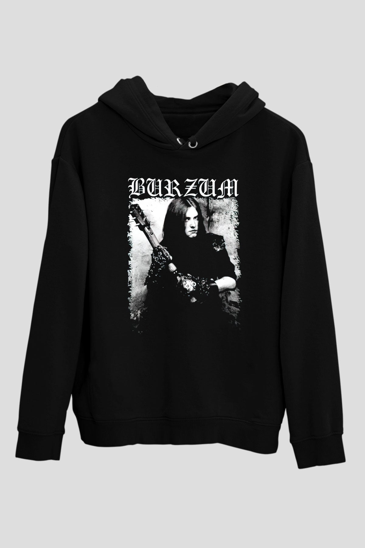 Burzum Siyah Unisex Kapüşonlu Sweatshirt