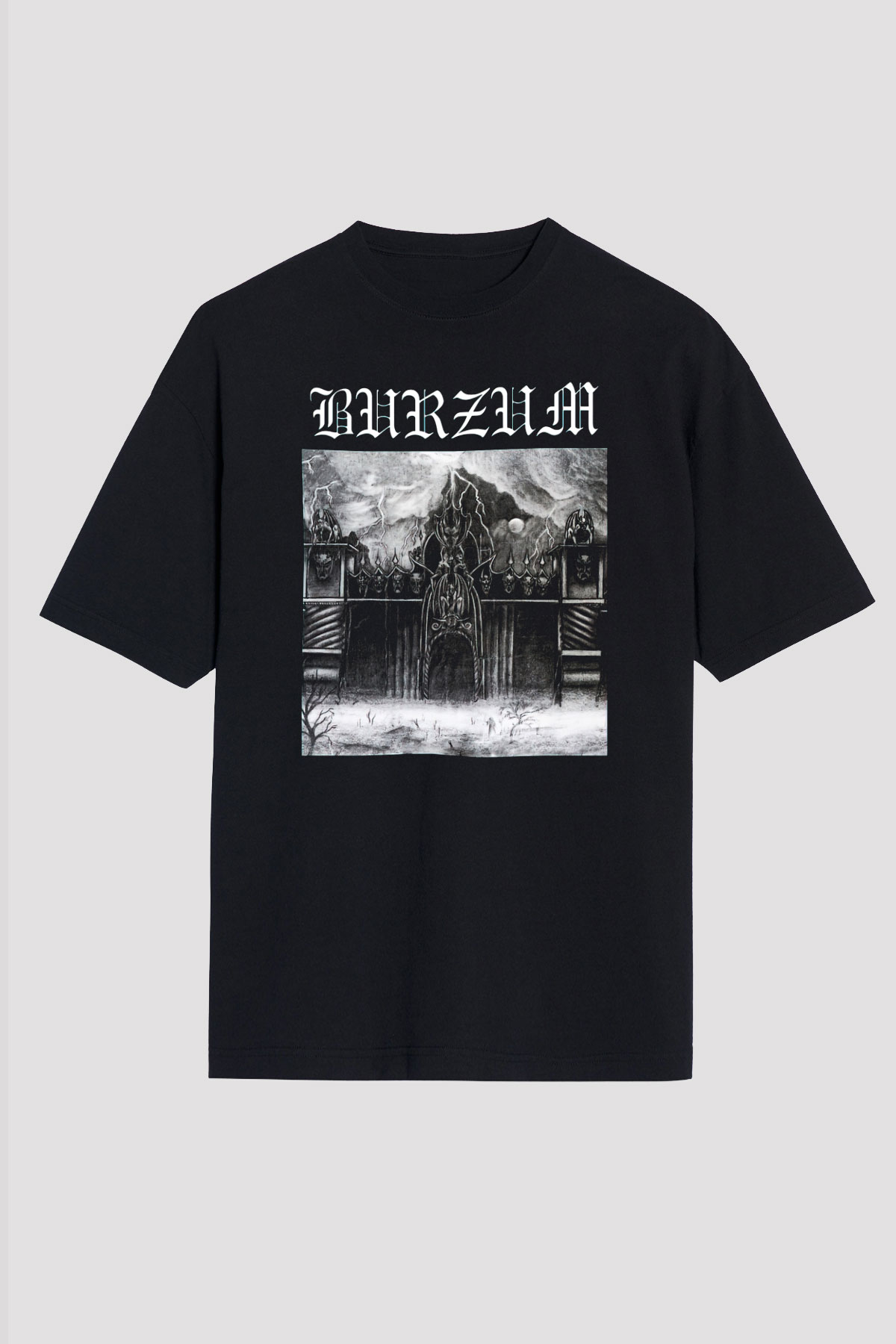 Burzum Siyah Unisex Oversize Tişört T-Shirt