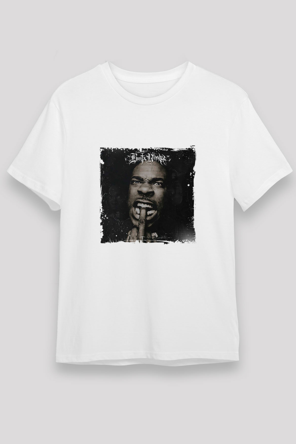 Busta Rhymes Unisex White Graphic Tee - STREETWEAR