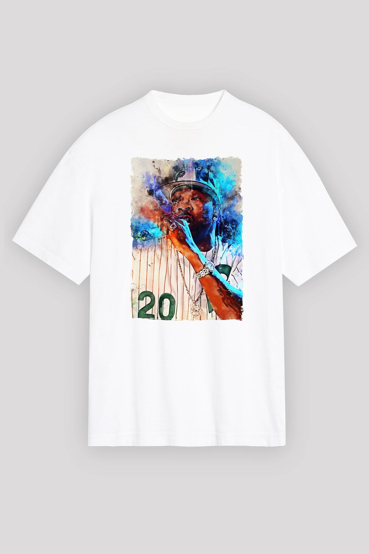 Busta Rhymes Beyaz Unisex Tişört T-Shirt - TişörtFabrikası
