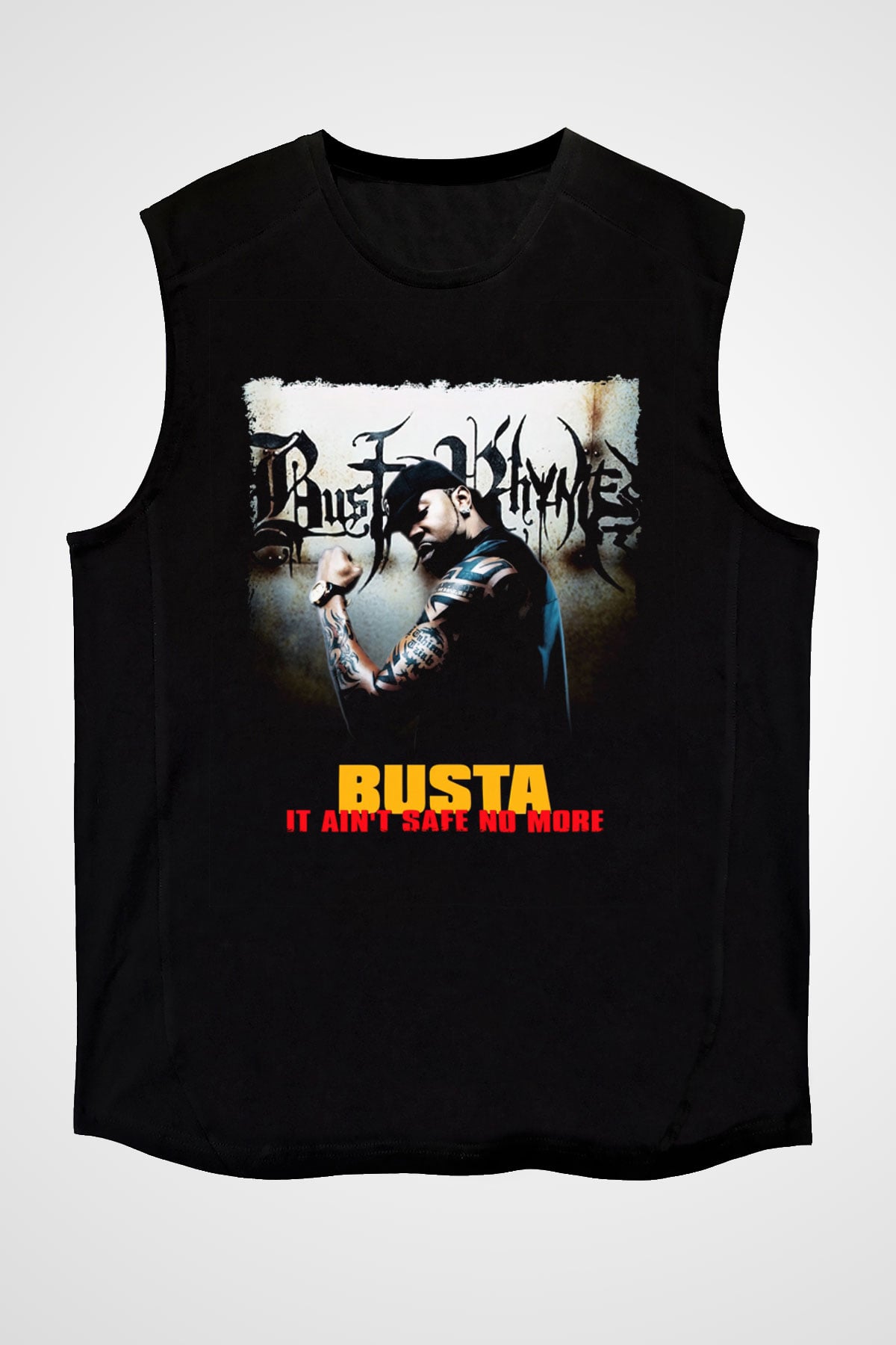 Busta Rhymes Siyah Unisex Kolsuz Tişört