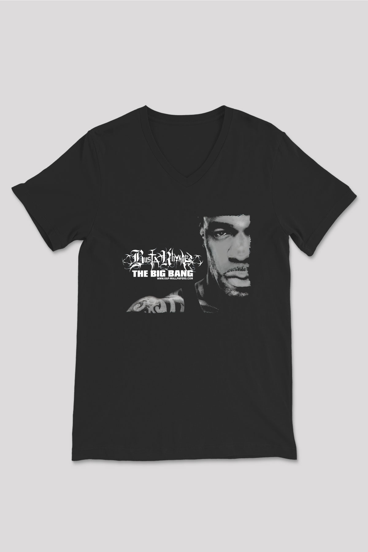 Busta Rhymes Siyah Unisex V Yaka Tişört