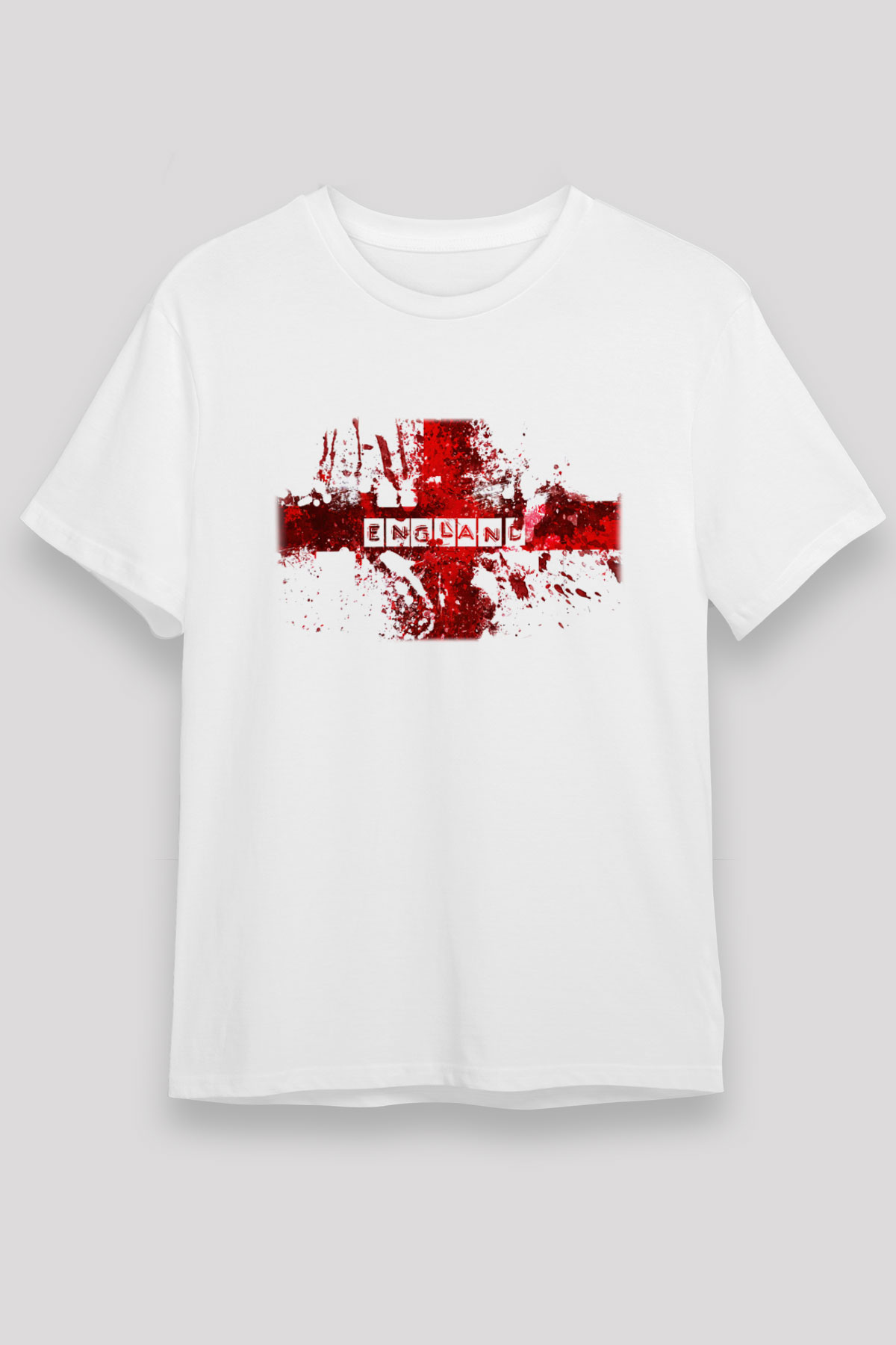 Büyük Britanya Beyaz Unisex Tişört T-Shirt - TişörtFabrikası