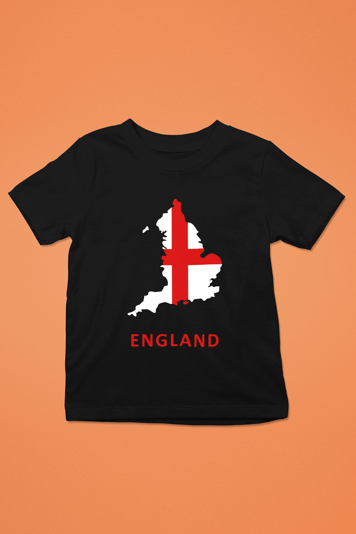 Büyük Britanya Siyah Unisex Çocuk Tişört