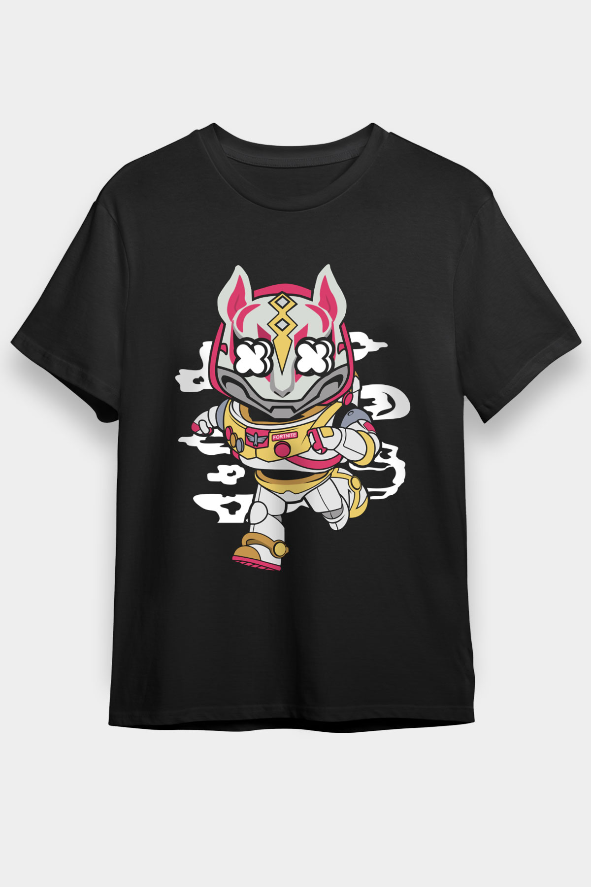 Buzz Fortnite Baskılı Unisex Siyah Tişört