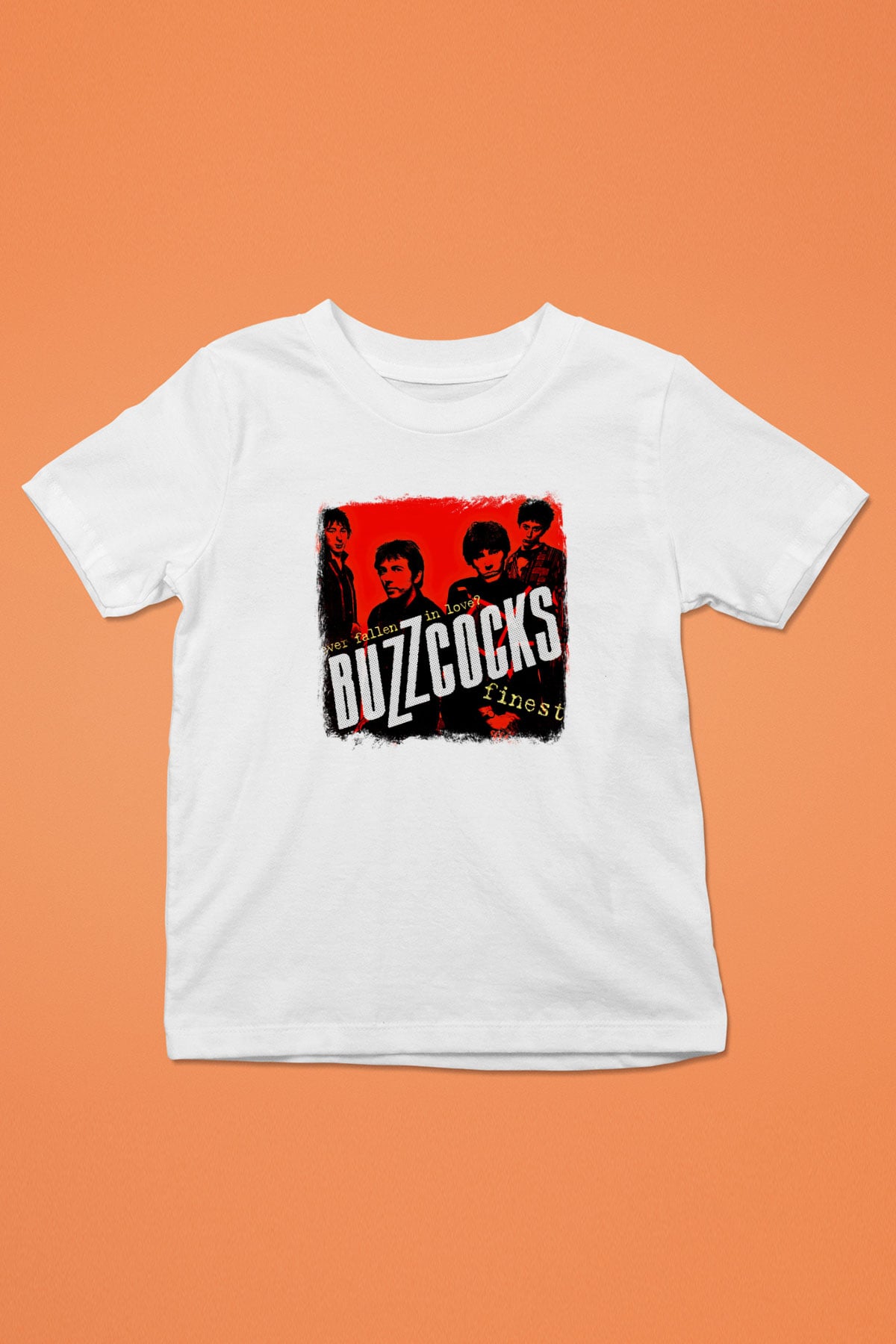Buzzcocks Baskılı Unisex Beyaz Çocuk Tişört