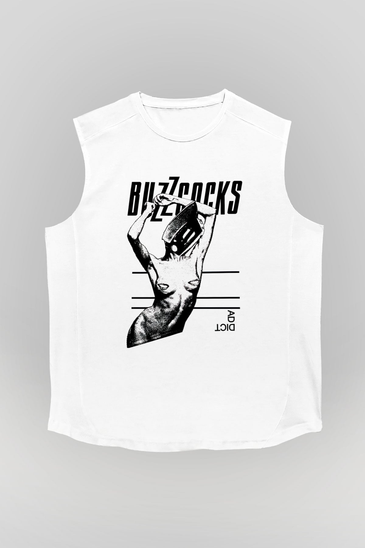 Buzzcocks Beyaz Unisex Kolsuz Tişört