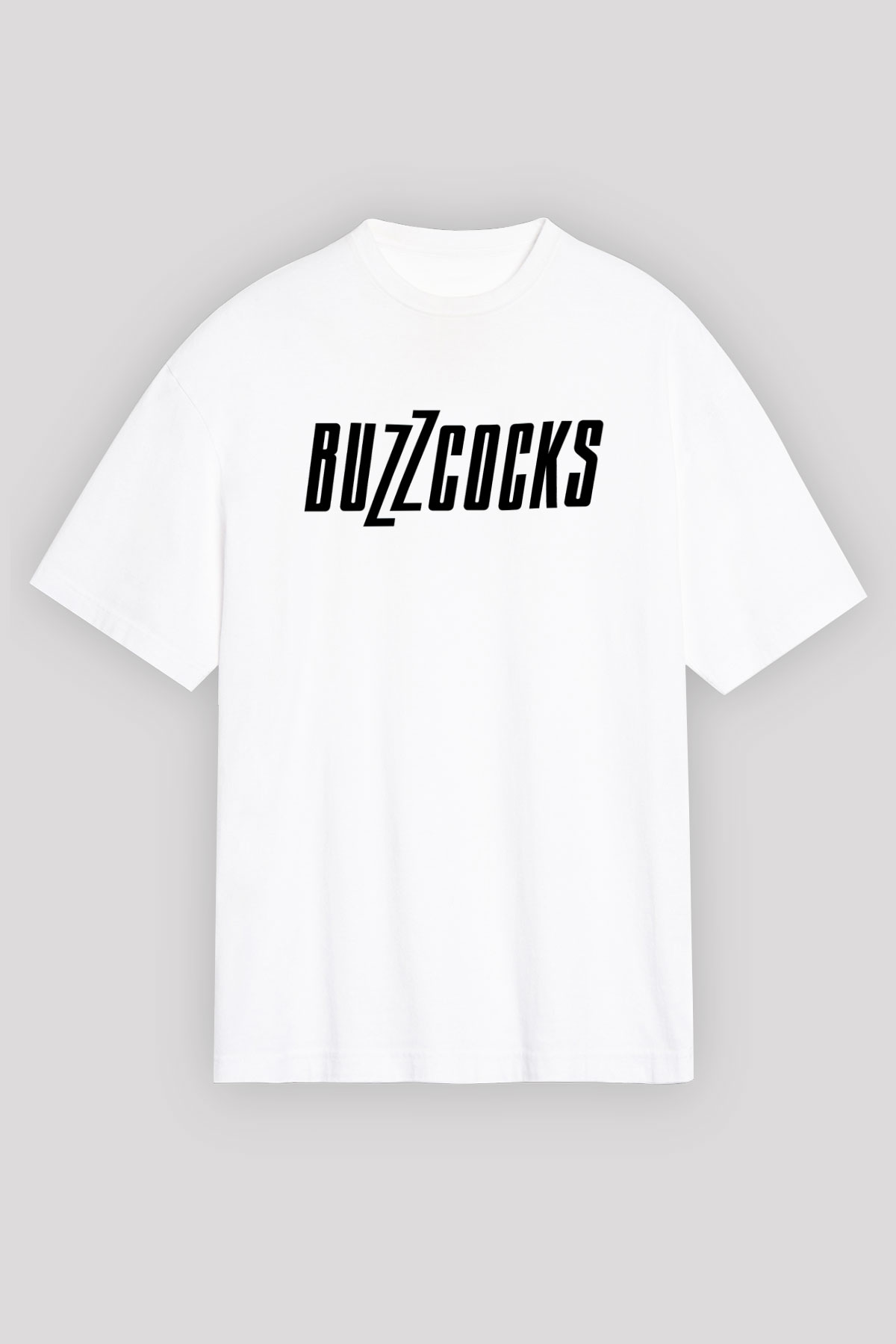 Buzzcocks Beyaz Unisex Oversize Tişört T-Shirt