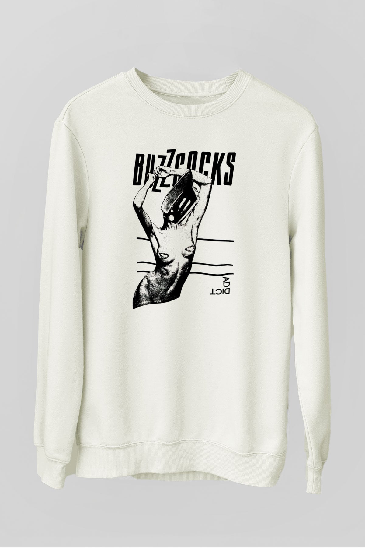 Buzzcocks Beyaz Unisex Sweatshirt