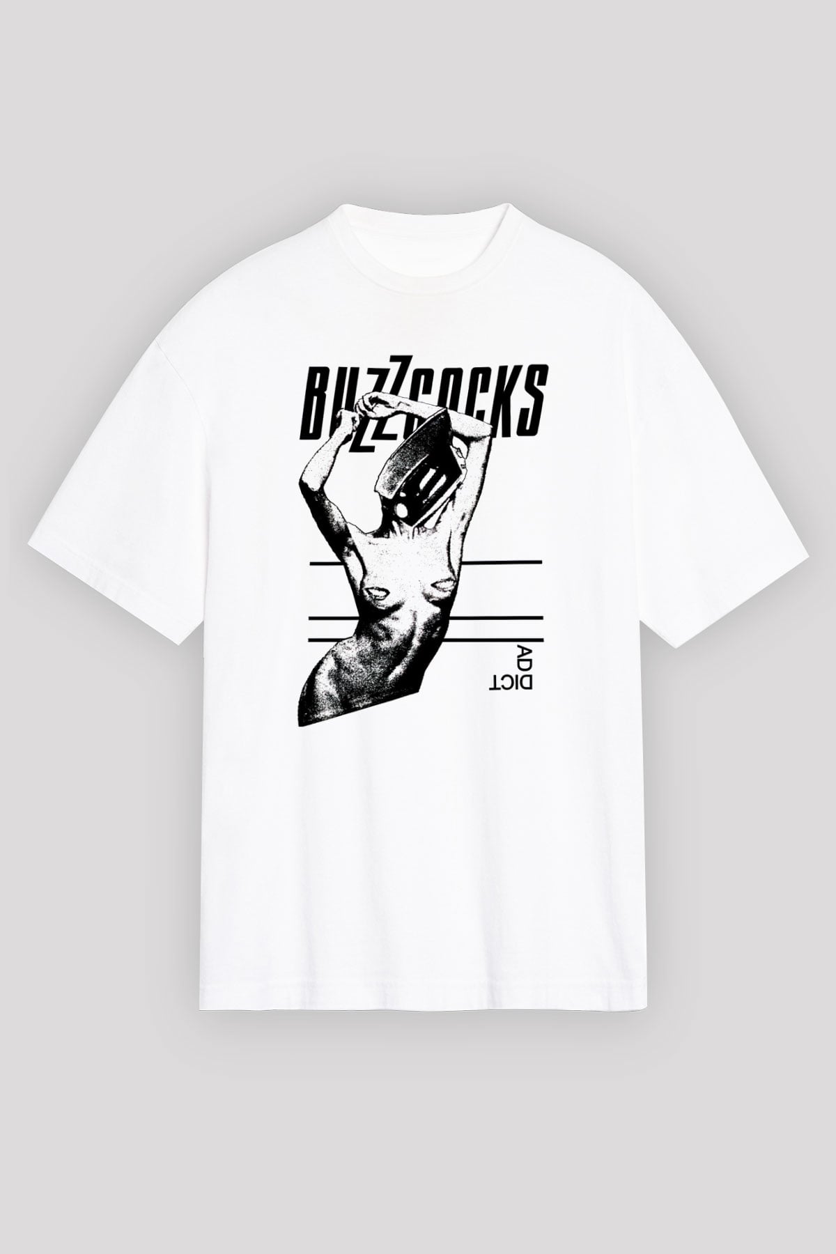 Buzzcocks Beyaz Unisex Tişört T-Shirt - TişörtFabrikası