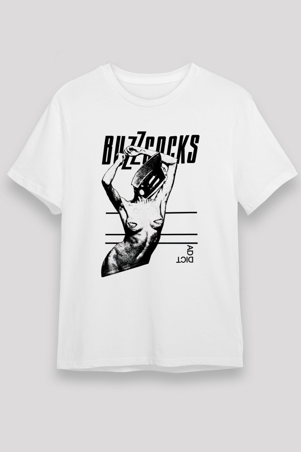 Buzzcocks Beyaz Unisex Tişört T-Shirt - TişörtFabrikası
