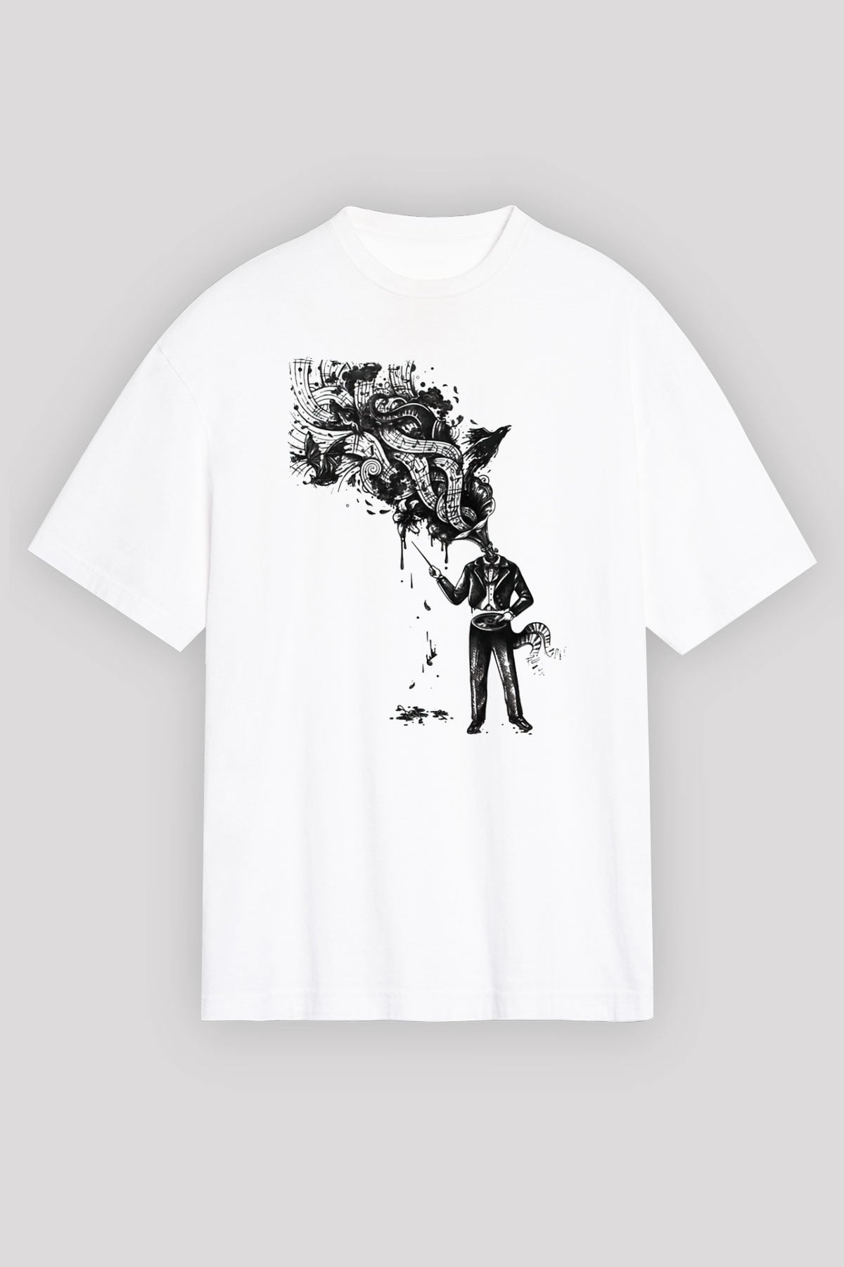 Cacophony Beyaz Unisex Tişört T-Shirt - TişörtFabrikası