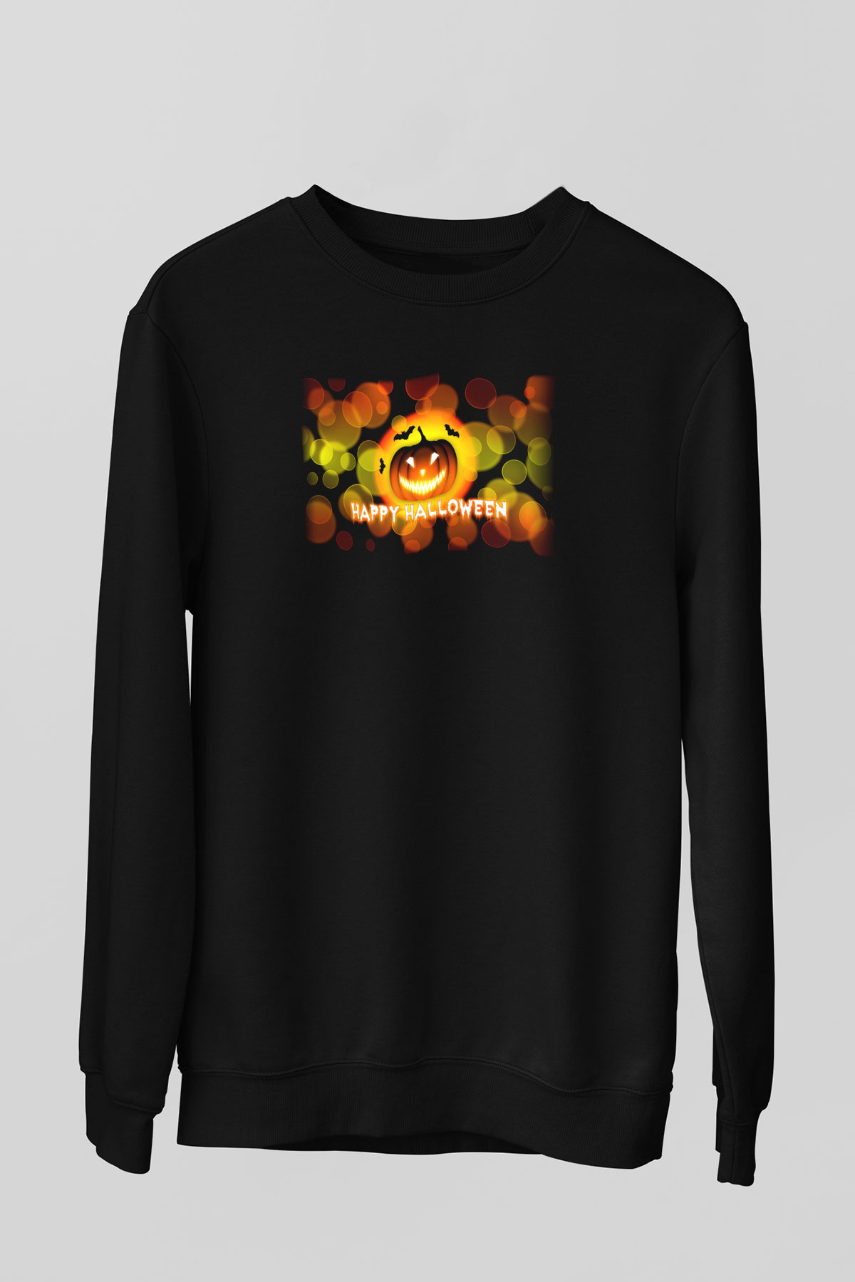 Cadılar Bayramı-Halloween Siyah Unisex Sweatshirt