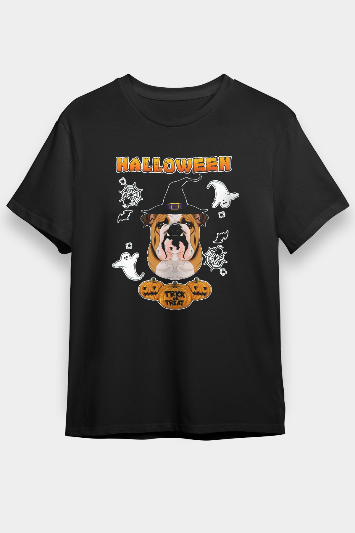 Cadılar Bayramı-Halloween Siyah Unisex Tişört T-Shirt - TişörtFabrikası