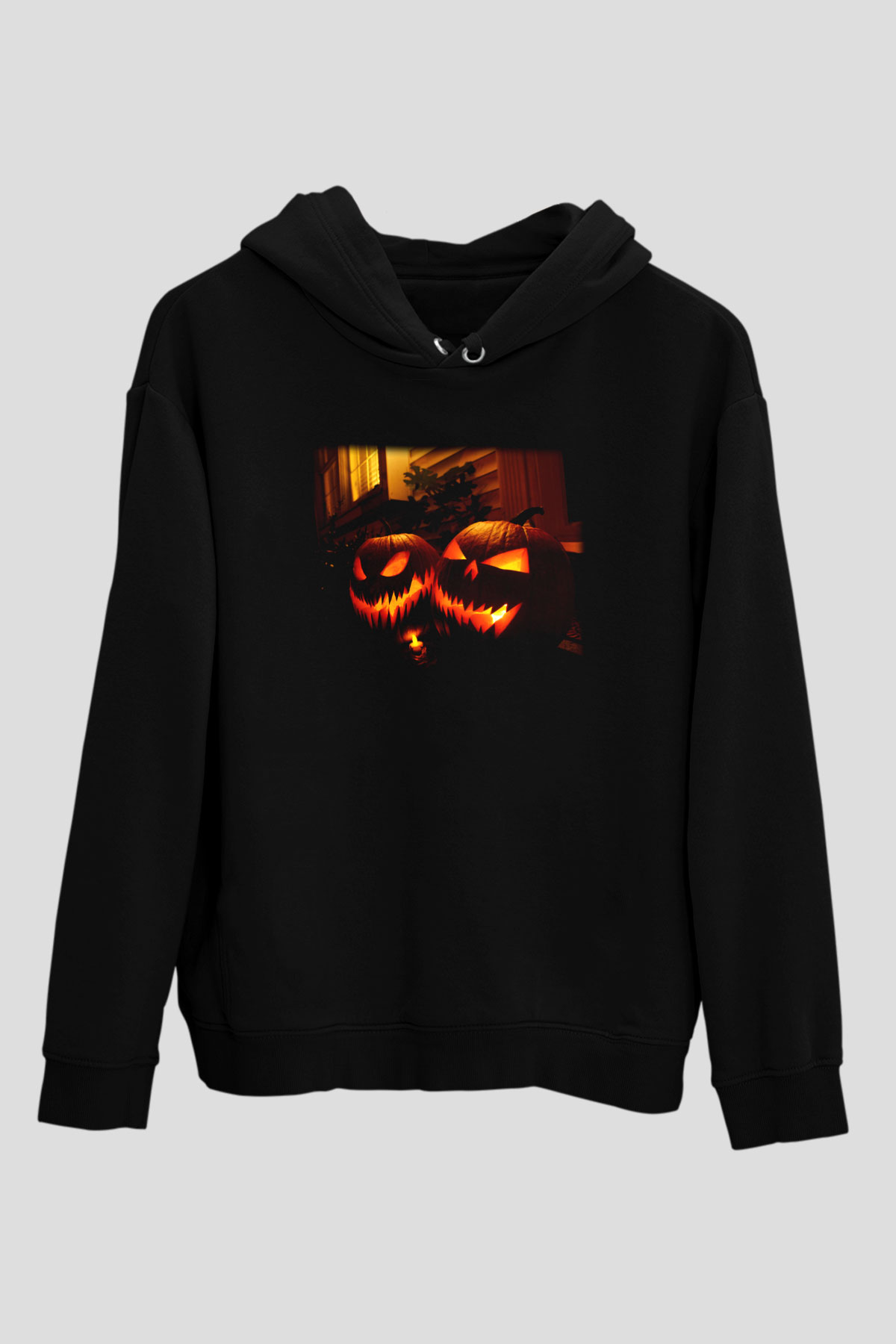 Cadılar Bayramı-Halloween Siyah Unisex Hoodie