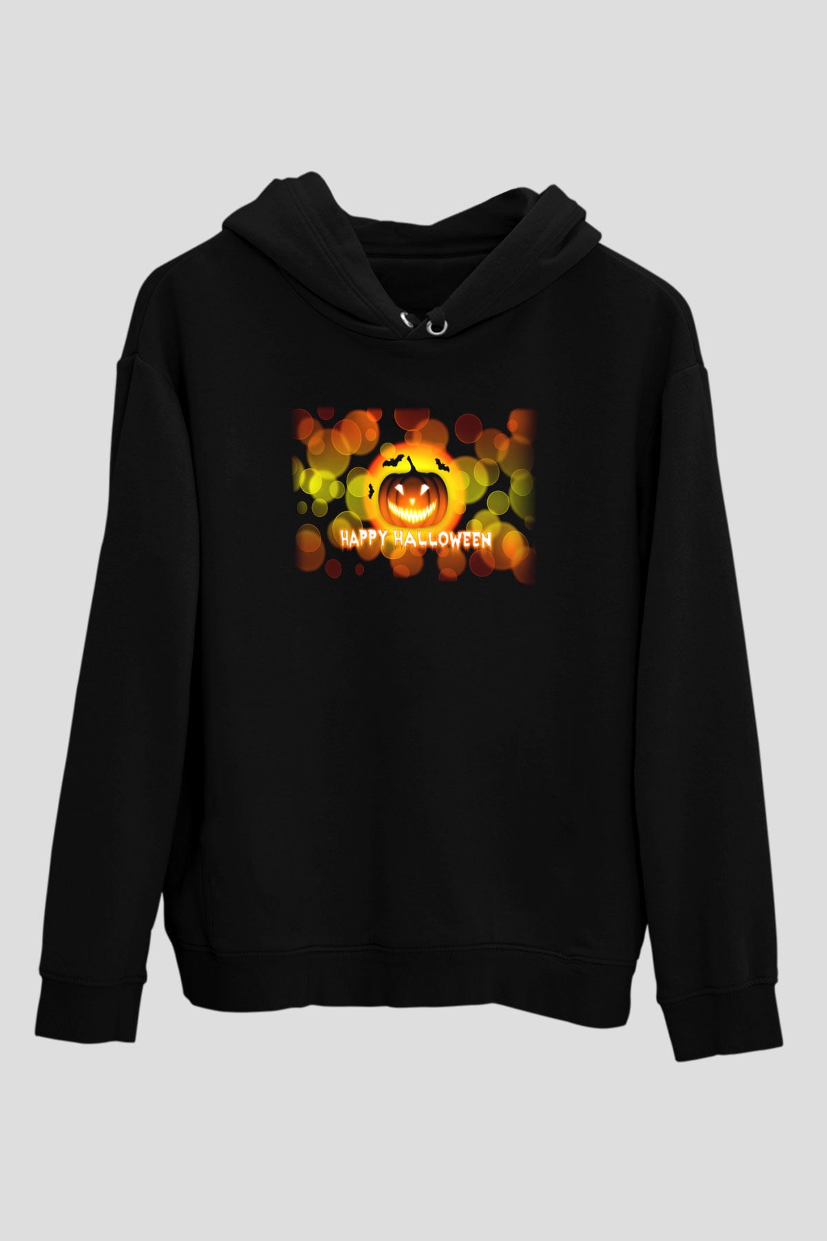 Cadılar Bayramı-Halloween Siyah Unisex Hoodie