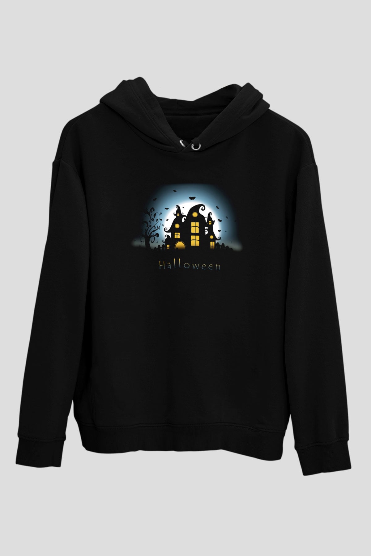 Cadılar Bayramı-Halloween Siyah Unisex Hoodie