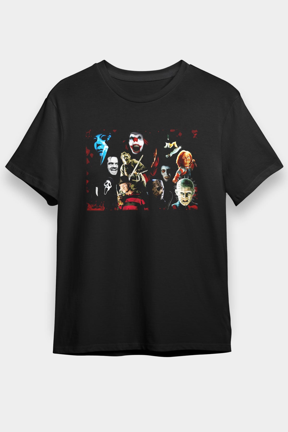 Cadılar Bayramı-Halloween Siyah Unisex Tişört T-Shirt - TişörtFabrikası